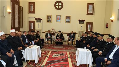 محافظ الجيزة يزور مقر مطرانية شمال الجيزة لتقديم التهنئة بعيد القيامة المجيد