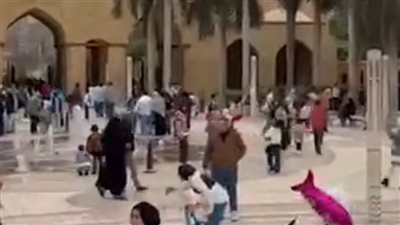 إقبال كبير من المواطنين على حديقة الأزهر للاحتفال بشم النسيم