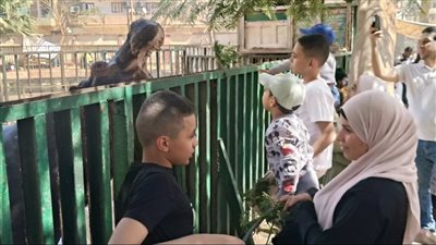 إقبال متوسط على حديقة الحيوان بالفيوم فى  شم النسيم