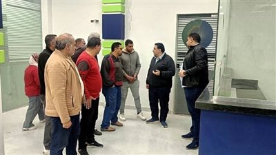 تمهيدًا لافتتاحه قريبًا ..رئيس مياه البحيرة يتفقد مشروع مركز خدمة عملاء إيتاي البارود 