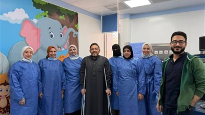  استخراج جسم غريب من الشعب الهوائية لطفل بمستشفى الأطفال الجامعي بالمنصورة