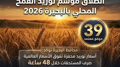 انطلاق موسم توريد القمح المحلي بالبحيرة 