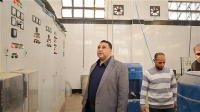 رئيس مياه البحيرة يتفقد رافع صرف صحي الوسطانية الرئيسي