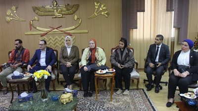 جامعة المنصورة تستقبل وفد الإدارة المركزية للطلاب الوافدين 