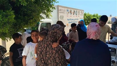 الكشف على 244 مواطناً وعلاج 450 رأس ماشية خلال قافلة سكانية بقرية 400 المغازي بالمحمودية