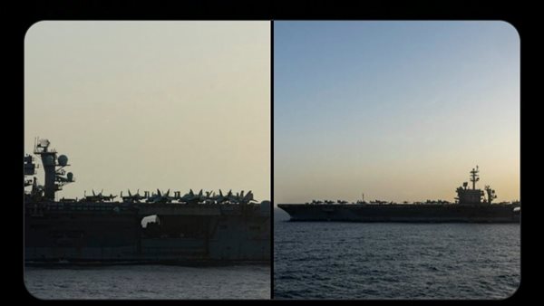 حاملة الطائرات الأمريكية أبراهام لينكولن تبدأ الحصار في بحر العرب