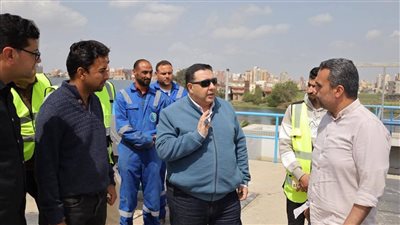 رئيس مياه البحيرة يتفقد محطة الرحمانية الجديدة
