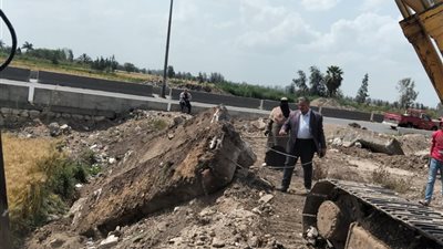 محافظ الدقهلية يتابع جهود الوحدة المحلية لمركز بلقاس في التصدي للمخالفات البناء 