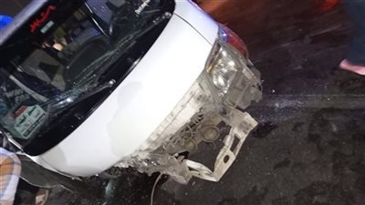إصابة 7 مواطنين إثر انقلاب سيارة ميكروباص أعلى كوبري الكنج على الطريق الزراعي بالبحيرة