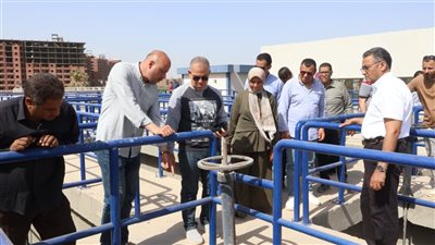 رئيس مياه الفيوم يتابع الأعمال النهائية لإنشاء محطة مياه قحافة المطورة 