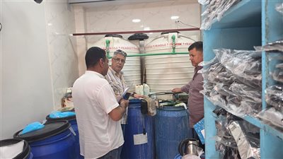 ضبط مصنع منظفات بدون ترخيص بالغردقة 