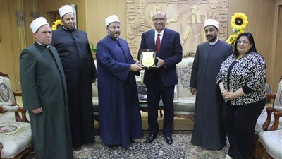 جامعة المنصورة تستقبل الأمين العام المساعد لمجمع البحوث الإسلامية