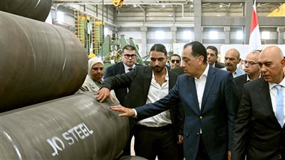 مدبولى  يفتتح مصنع 