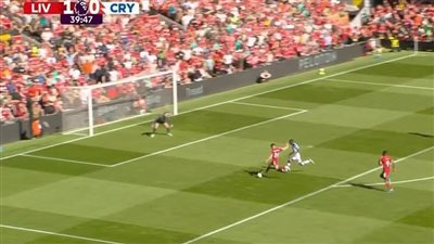 ليفربول يتقدم على كريستال بالاس في الشوط الأول