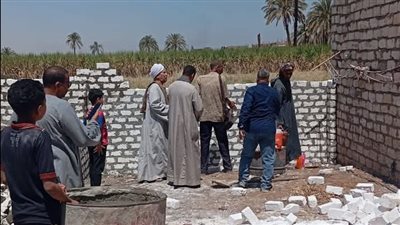 تنفيذ حالتي إزالة فورية للتعديات على الأراضي الزراعية بقنا