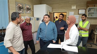 رئيس مياه شرب البحيرة يتفقد محطة المجد 