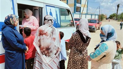 قافلة «صحتك تهمنا» تجوب الدلنجات.. خدمات طبية وتموينية وتوعوية متكاملة للأسر الأولى بالرعاية