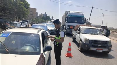 حملة للكشف عن تعاطي المواد المخدرة والمخالفات المرورية  بطريق المنصورة الدائري