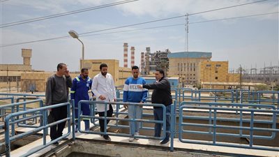 رئيس مياه البحيرة يتفقد محطة معمل القزاز بكفر الدوار