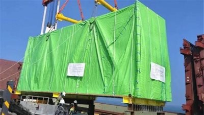 إنجاز جديد بمشروع الضبعة.. وصول مكثف التوربينة البخارية للوحدة الأولى من كوريا الجنوبية 
