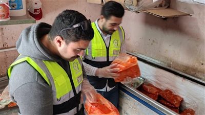  ضبط ربع طن دواجن فاسدة داخل مكان تجهيز مطعم بطنطا