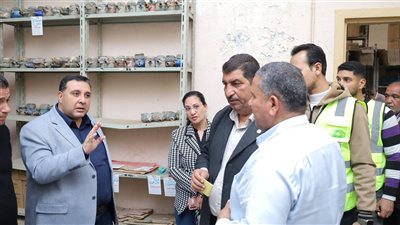 رئيس مياه البحيرة يتفقد ورشة العدادات مسبقة الدفع 