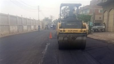  إنجاز 95% بطريق «الزنكلون – الأبراج» بالزقازيق