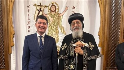 القنصل العام وليد عثمان يستقبل البابا تواضروس الثاني في فينيسيا