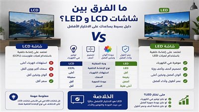 الشاشات من اسواق عبدالعزيز واعرف الفرق بين lcd و led – والدليل الشامل قبل الشراء من أسواق عبدالعزيز