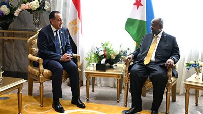 الرئيس الجيبوتي يستقبل الدكتور مصطفى مدبولي