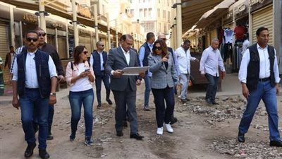 وزيرة التنمية تتفقد أعمال تطوير المرحلة الثانية من سوق العتبة بمحافظة القاهرة