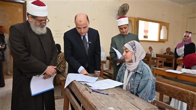 محافظ الغربية يتفقد لجان امتحانات الشهادة الإعدادية الأزهرية