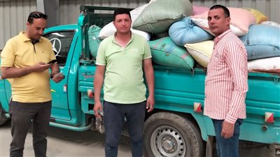 ضبط 2.5 طن قمح محلي مختلط بالأتربة وبه حشرات بالفيوم 