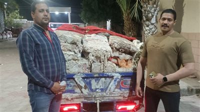 ضبط دهون حيوانية فاسدة قبل تهريبها بالفيوم 