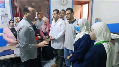 وكيل صحة البحيرة يتفقد مستشفي غرب النوبارية المركزي