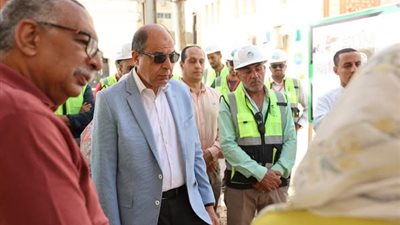 محافظ المنيا يتابع مشروع تأهيل وتحسين محطة مياه أرض سلطان القبلية