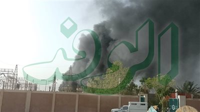 ظلام في نصر النوبة بعد حريق محطة خريط وسقوط المحول الرئيسي
