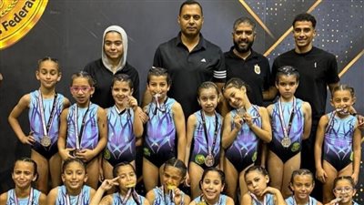 صيد أكتوبر يحصد 16 ميدالية متنوعة في بطولة الجمهورية للجمباز 