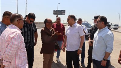 محافظ القليوبية يفتتح أعمال الصيانة الشاملة لكوبري وطريق بنها الزراعي