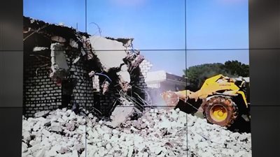 حملات بالمنيا لازالة البناء المخالف على الأراضي الزراعية خلال أيام عيد الأضحى 