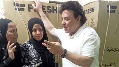 الفنان حجاج كامل يواصل جهوده الإنسانيةوالخدمية بمحافظة المنيا