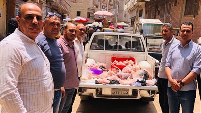 ضبط 92 كيلو لحوم فاسدة ومذبوحة خارج المجازر بالفيوم 