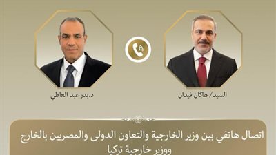 وزير الخارجية يبحث هاتفياً مع نظيره التركي جهود خفض التصعيد الإقليمي