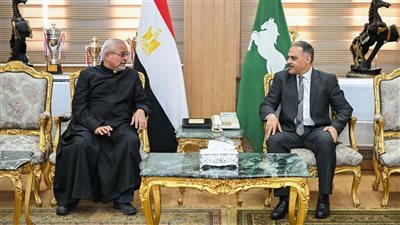 محافظ الشرقية يستقبل وفد الكنيسة الكاثوليكية لتهنئته بعيد الأضحى
