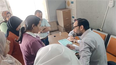 الصحة بالفيوم تتابع الاستعدادات لاجازة العيد  ومرور مفاجئ على مستشفى سنورس