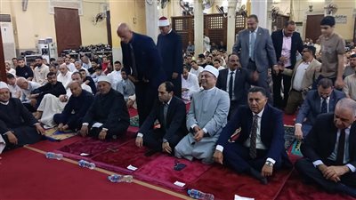 رئيس أزهرية القليوبية يؤدي صلاة عيد الأضحى بمسجد ناصر ببنها