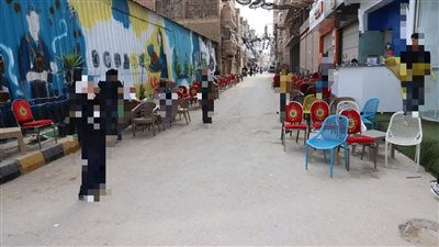 غلق وتشميع محلين تجاريين لتعديهم على حرم الطريق العام بالمنوفية 