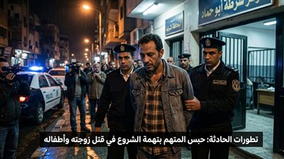 حبس المتهم بطعن زوجته وطفليها بالعيد في الشرقية.. وابنتها بالعناية المركزة