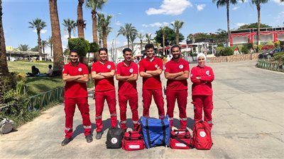 الهلال الأحمر المصري يواصل جهوده لتأمين احتفالات عيد الأضحى المبارك.. صور