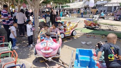 توافد كثيف للمواطنين على الحدائق والمتنزهات في ثالث أيام عيد الأضحى بدسوق